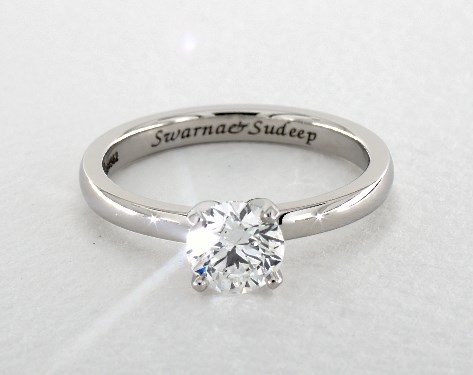 Platinum Solitaire Setting