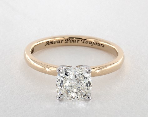 14K Yellow Gold Solitaire Setting