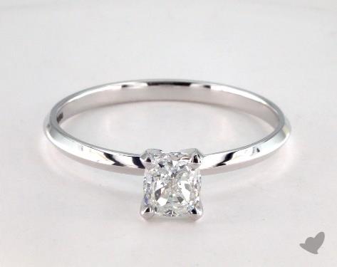 14K White Gold Solitaire Setting