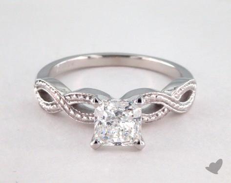 14K White Gold Vintage Setting
