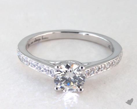 14K White Gold Pave Setting