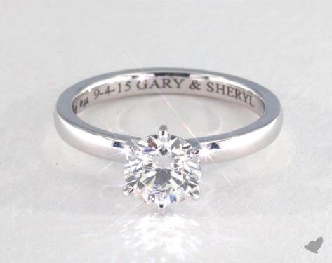 18K White Gold Solitaire DYO ER Setting