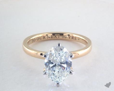 14K Yellow Gold Solitaire Setting