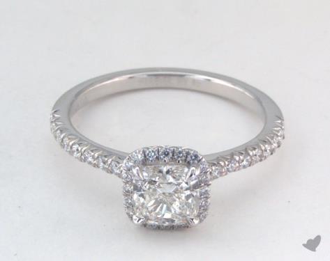 14K White Gold Halo DYO ER Setting