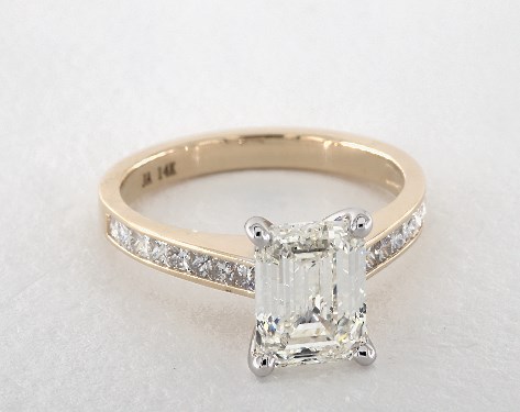 14K Yellow Gold Channel Set Setting