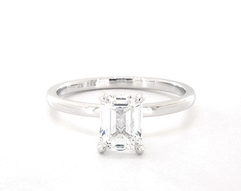 14K White Gold Solitaire DYO ER Setting