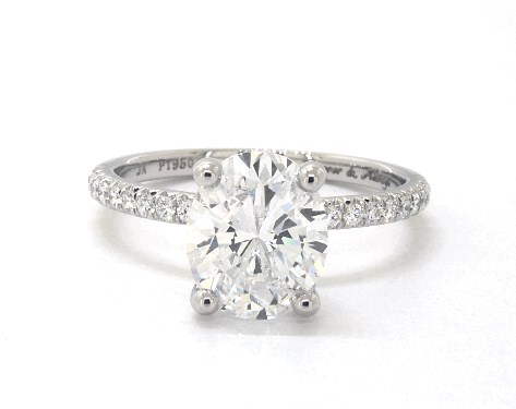 Platinum Pave DYO ER Setting