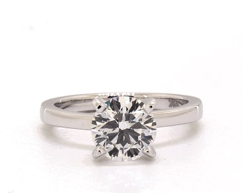 14K White Gold Solitaire DYO ER Setting
