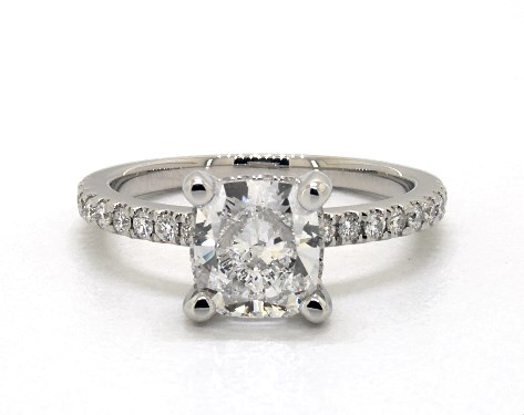 Platinum Pave DYO ER Setting