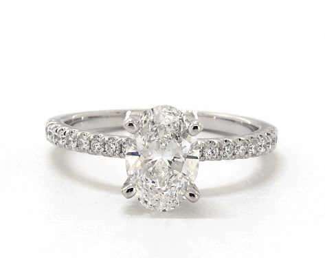 18K White Gold Pave Setting