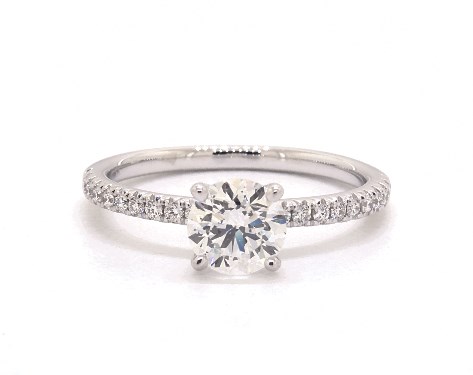 18K White Gold Pave Setting