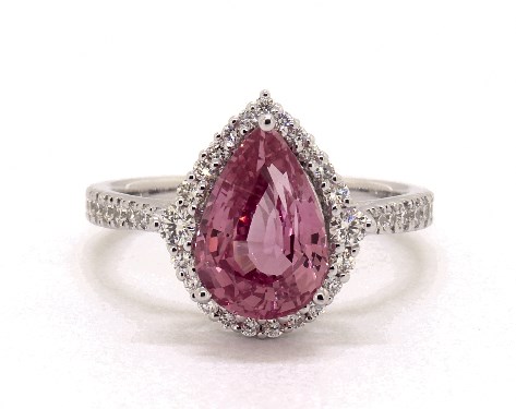 18K White Gold Halo Setting