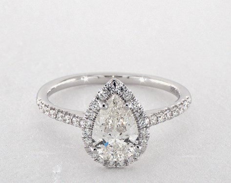 18K White Gold Halo DYO ER Setting