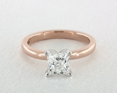 14K Rose Gold Solitaire Setting