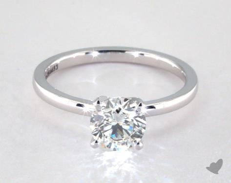 14K White Gold Solitaire DYO ER Setting