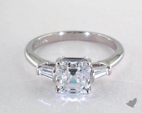 Platinum Three Stone Setting