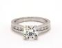 Platinum Bow-Tie Channel Set Diamond Engagement Ring