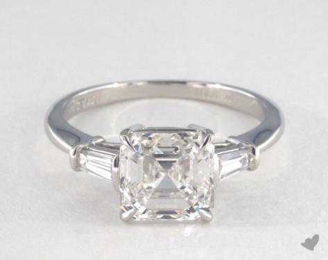 Platinum Three Stone Setting