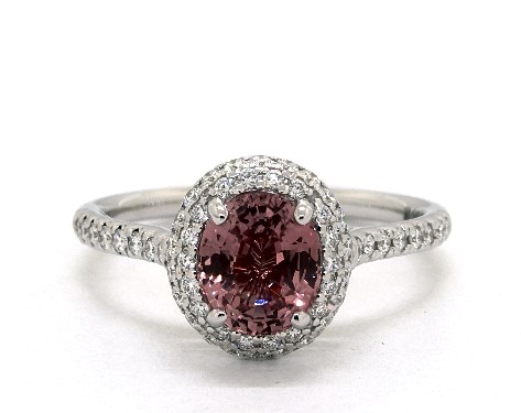 14K White Gold Halo Setting