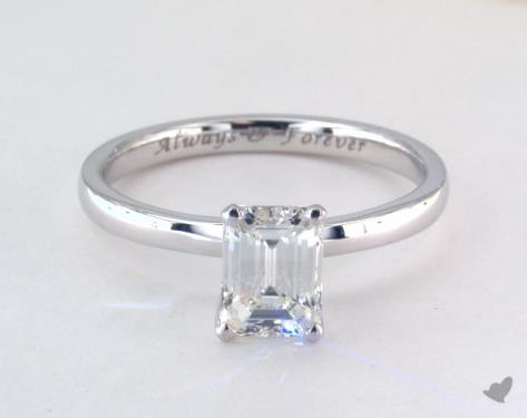 14K White Gold Solitaire DYO ER Setting
