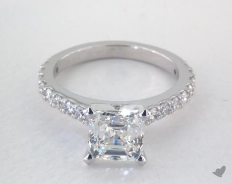 18K White Gold Pave Setting