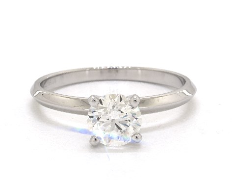14K White Gold Solitaire DYO ER Setting