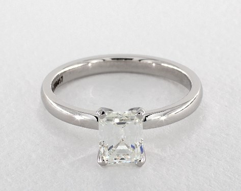14K White Gold Solitaire DYO ER Setting