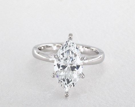 14K White Gold Solitaire Setting