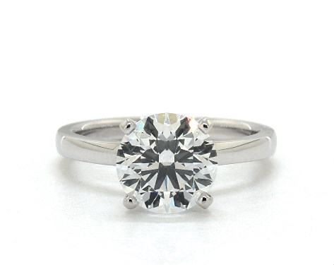14K White Gold Solitaire DYO ER Setting