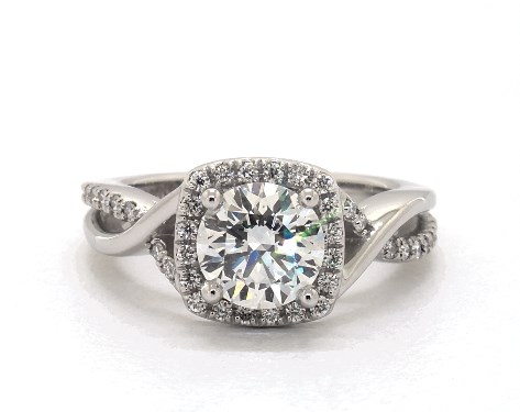 Platinum Halo Setting