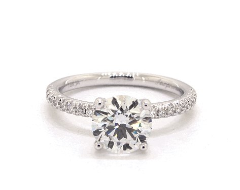 18K White Gold Pave Setting