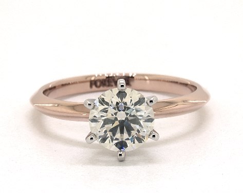 14K Rose Gold Solitaire Setting