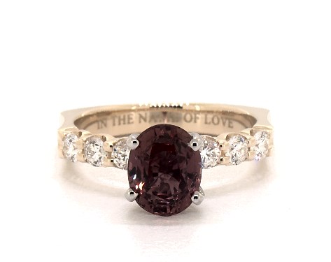 14K Yellow Gold Side stones Setting