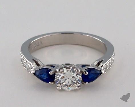 Platinum Three Stone Setting