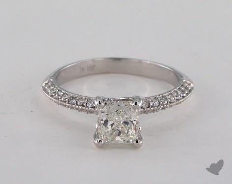 14K White Gold Pave Setting