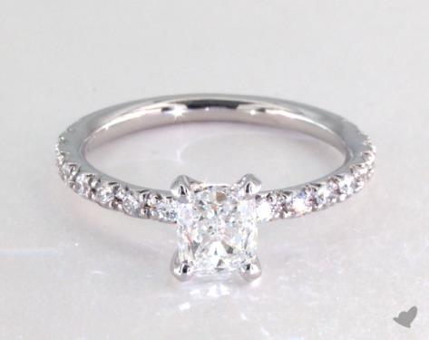 14K White Gold Pave Setting