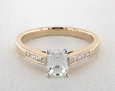 14K Yellow Gold Channel Set Setting