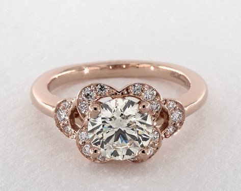 14K Rose Gold Vintage Setting