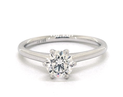 14K White Gold Solitaire DYO ER Setting