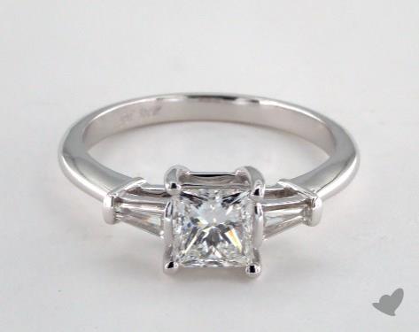 18K White Gold Three Stone DYO ER Setting