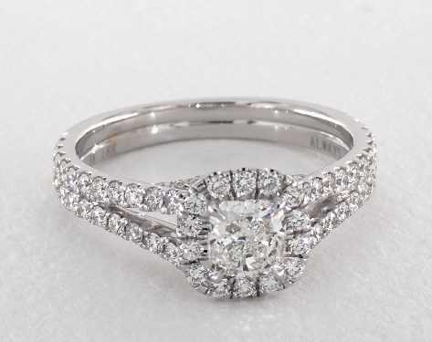 18K White Gold Halo DYO ER Setting