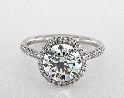 Platinum Halo Setting