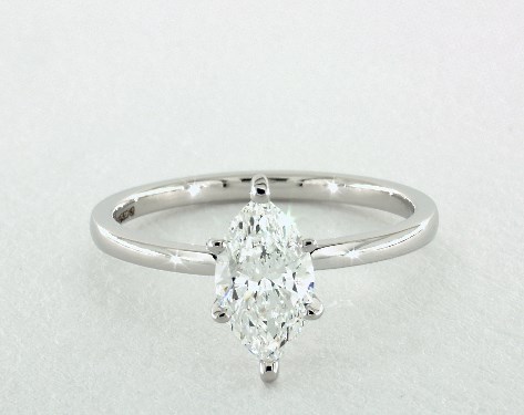 14K White Gold Solitaire Setting