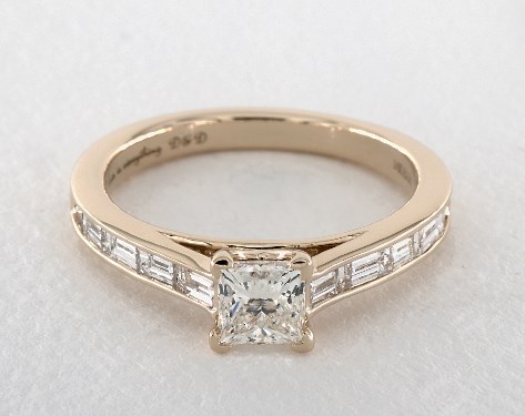 14K Yellow Gold Channel Set Setting