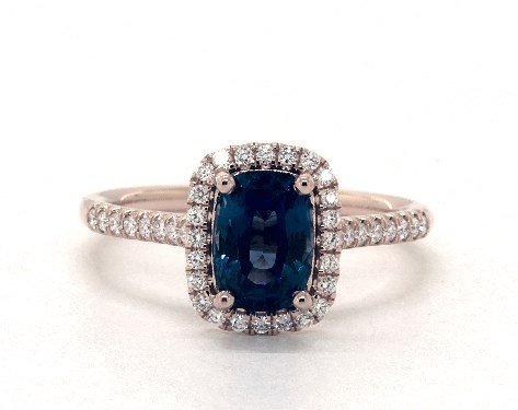 14K Rose Gold Halo Setting