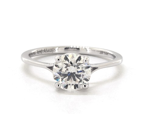 14K White Gold Solitaire Setting
