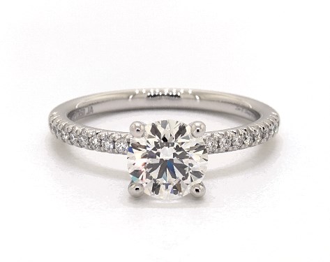 Platinum Pave DYO ER Setting