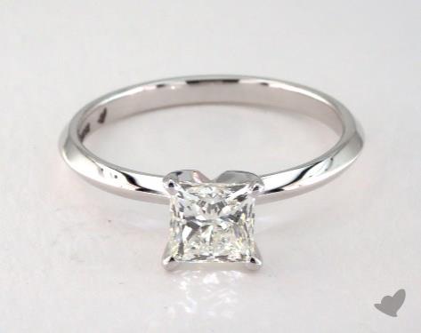 14K White Gold Solitaire DYO ER Setting