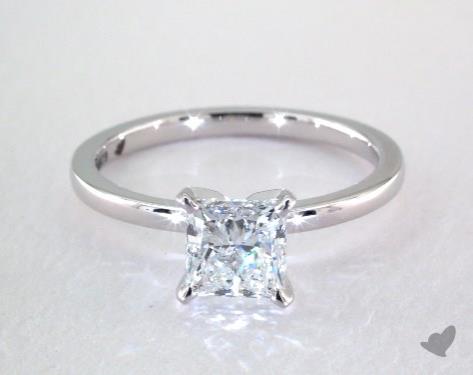 14K White Gold Solitaire DYO ER Setting