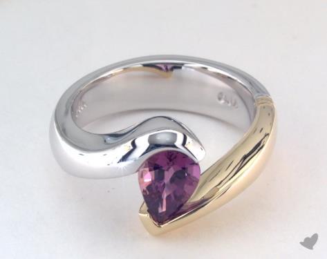 14K White Gold Tension Setting